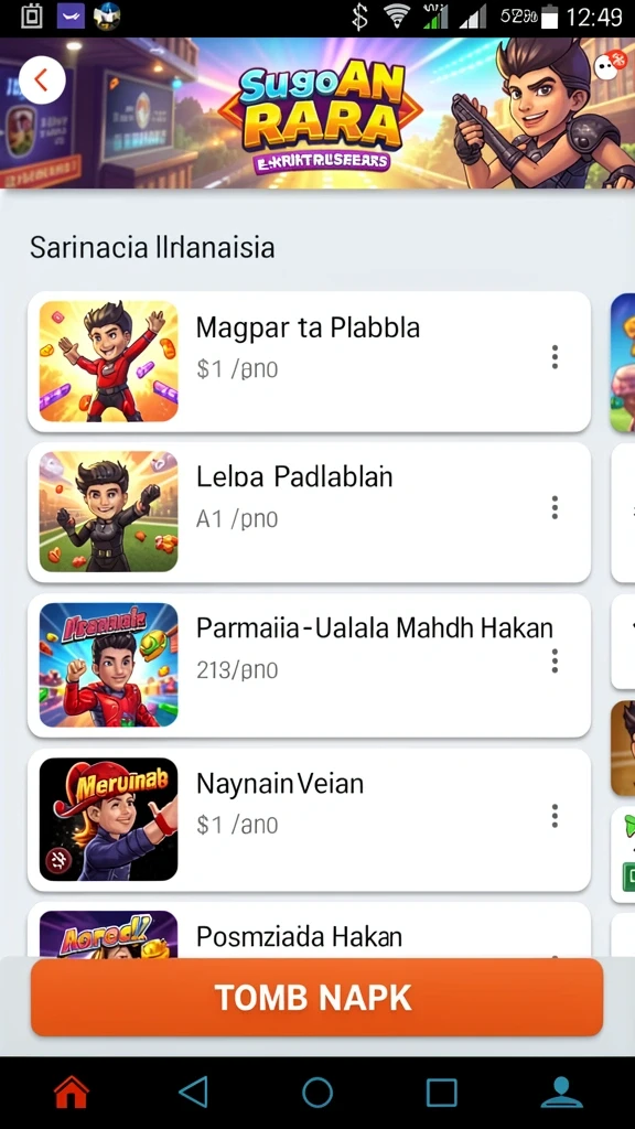 duit8 - Screenshot pertama menunjukkan tampilan awal aplikasi DUIT8.