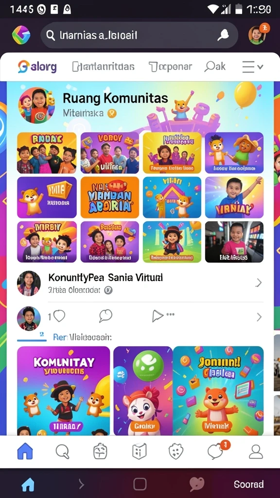 rajapanen - Tampilan home screen yang menarik dan informatif.